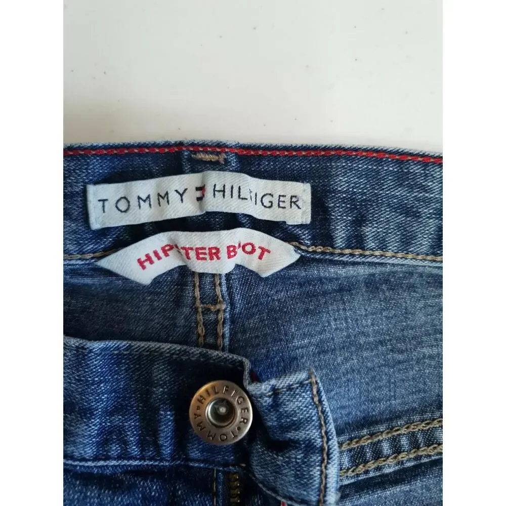 Tommy Hilfiger Jeans Womens 8 Hipster Boot Cut‎ MId Rise Medium Wash - Picture 8 of 9